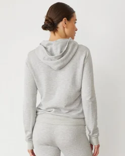 MONROW Softfleece Kangaroo Pullover HEATHERGREY Best